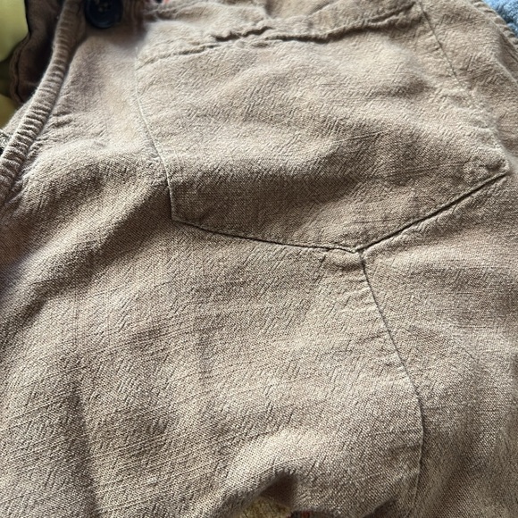 Lulu's Up With The Sun Olive Short Overalls - Picture 8 of 9